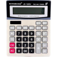 Buffer® 12 Haneli Geniş LCD Ekran, Pilli Büyük Düğmeli Hesap Makinesi