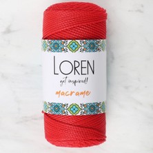 Loren Macrame Kırmızı El Örgü İpi - Rm 0100 - 34334