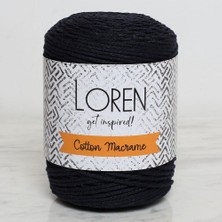 Loren Cotton Macrame Lacivert - R005 - 34361