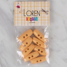 Loren Crafts Turuncu 8 Li Çoban Düğmesi - 78