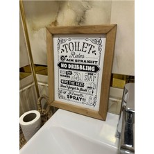 Home , Banyo Için Modern Ahşap Çerçeveli Tablo