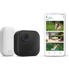 Amazon Blink Outdoor 4 Güvenlik Kamerası |2 Yıl Pil Ömrü | Alexa Uyumlu | IP65 Suya Dayanıklı, 4K Görüntü Kalitesi, Dayanıklı Tasarım