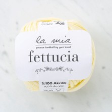 La Mia Fettucia Toz Sarı El Örgü İpi - L028 - 33878