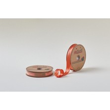 Biye Saten Katlı 028 Turuncu 2 cm 25 Metre %100 Polyester