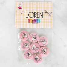 Demir Grup cc Loren Crafts 8'li Fok Düğme - 1037