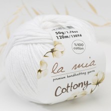 La Mia Cottony Beyaz Bebek El Örgü İpi - P1-L001 - 33576