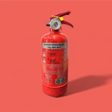 Zirve Yangın Kkt 1 kg Yangın Tüpü Tüvtürk Yüksek Performanslı Ev ve Araç Uyumlu Yangın Söndürücü