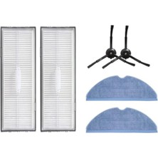 Uyumlu Yan Fırça ve Filtreli 6 Parça Temizlik Seti Bej