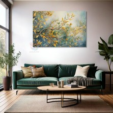 Kanvas Tablo Yüksek Kaliteli Kanvas Duvar Tablosu Dallar ve Yapraklar Yeni Ev Hediyesi Ev Dekorasyon