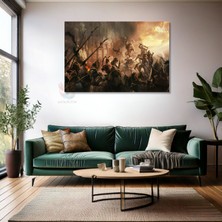 Kanvas Tablo Yüksek Kaliteli Kanvas Duvar Tablosu Lotr Temalı Yeni Ev Hediyesi Ev Dekorasyon