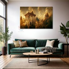 Kanvas Tablo Yüksek Kaliteli Kanvas Duvar Tablosu Antik Tapınak Yeni Ev Hediyesi Ev Dekorasyon
