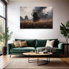 Kanvas Tablo Yüksek Kaliteli Kanvas Duvar Tablosu Yalnız Samuray Yeni Ev Hediyesi Ev Dekorasyon