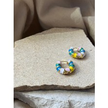 Açık Renkli Simit Küpe