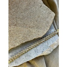 14K Taşlı V Bileklik