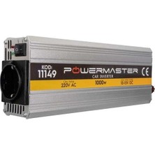 PowerMaster PM-11149 12 Volt - 1000 Watt Modifiye Sinüs İnverter