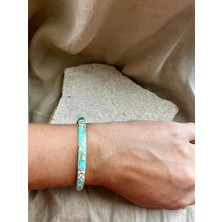 Yeşil-Beyaz Mineli Kelepçe