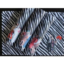 Best Couple Kumaş Amerikan Servis 4'lü Set - 35X50CM Keten Kumaş Ulusl.yıkama ve Solmama Sertifikası