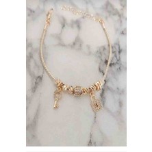 Charmlı Anahtar-Kilit  Bileklik