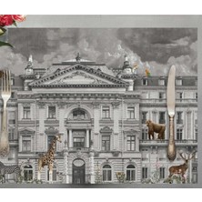 Zoo Design Kumaş Amerikan Servis 4'lü Set 35X50CM (Keten Kumaş Ulusl. Yıkama ve Solmama Sertifikası)