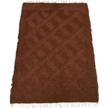 Yeni El Dokuma Tek Renk Tiftik Yün Siirt Kilimi 6353