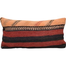 Yeni El Dokuma Dekoratif Lumbar Kilim Kırlent Yastık Kılıfı 6190