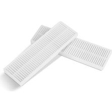 Çift Hepa Filtreli 2'si 1 Arada Robot Süpürge Temizlik Seti Beyaz