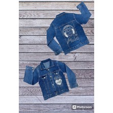 Kız Çocuk Taş Askılı Kot Ceket 8/12 Yaş