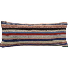 Yeni El Dokuma Dekoratif Lumbar Kilim Kırlent Yastık Kılıfı 6205