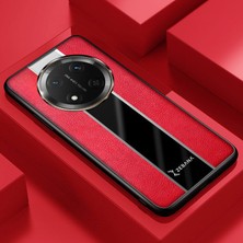 Honor Magic 7 Lite Uyumlu Kılıf Zebana Premium Deri Kılıf Kırmızı