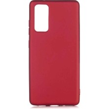 Piyasa Sepeti Samsung Galaxy S20 Plus Premium Silikon Kılıf Bordo