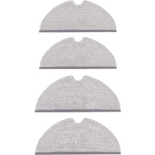 Robot Süpürge  4'lü Mop Bezi Seti Gri Uyumlu Yedek Parça