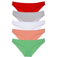 5 Adet Süper Eko Set Likralı Kadın Slip Külot 518