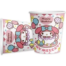 Bardak My Melodi-Kuromi 8li Karton Bardak