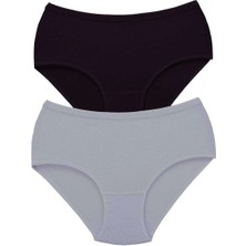 2 Adet Tutku Kadın Yüksek Bel Bato Kalın Lastik Külot S3