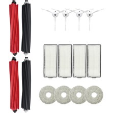 Asgard Grup Roborock Q Revo Master-Q Revo Slim Uyumlu 2 Ana Fırça 4 Yan Fırça 4 Filtre 4 Mop