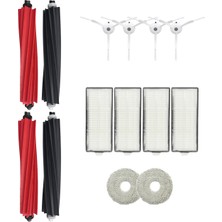 Asgard Grup Roborock Q Revo Master-Q Revo Slim Uyumlu 2 Ana Fırça 4 Yan Fırça 4 Filtre 2 Mop