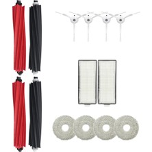 Asgard Grup Roborock Q Revo Master-Q Revo Slim Uyumlu 2 Ana Fırça 4 Yan Fırça 2 Filtre 4 Mop
