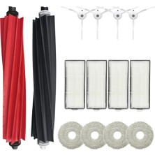 Asgard Grup Roborock Q Revo Master-Q Revo Slim Uyumlu 1 Ana Fırça 4 Yan Fırça 4 Filtre 4 Mop