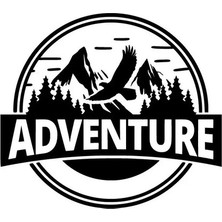Adventure Sticker Araba Duvar Dekor Sticker 20 cm