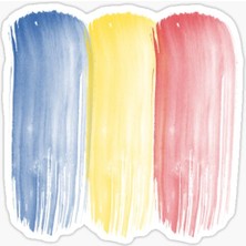 Romanya Bayrağı Bükreş Çıkartması Yapıştırması Etiker Araba 19CM