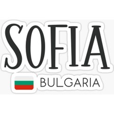 Sofya - Bulgaristan Çıkartması Araba Oto Sticker Etiket 19CM