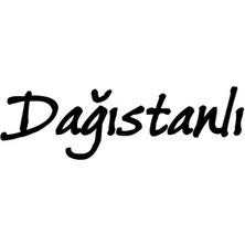Dağıstanlı  Araba Sticker Yapıştırması 24CM Siyah Renk