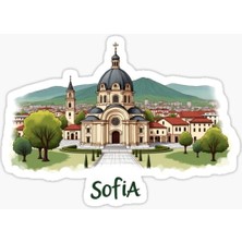 Sofya Bulgaristan Çıkartması Araba Sticker Etiket 19CM