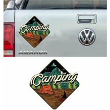 Offroad Kamp Adventure Araba Sticker 18CM