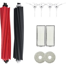 Roborock Q Revo Master Uyumlu 1 Ana Fırça 4 Yan Fırça 2 Filtre 2 Mop