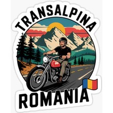 Transalpina Romania Retro Etiket Sticker Yapıştırma 19CM