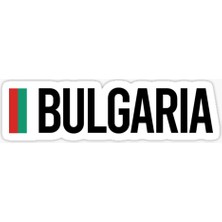 Bulgaristan Bulgar Minimal Tasarım Sticker Araba Etiket 19CM