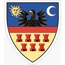 Transilvanya Arması Çıkartması 19CM Etiket Yapıştırma