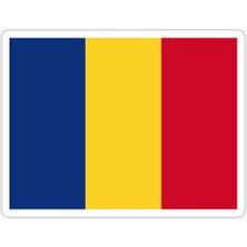 Romanya Bayrağı Çıkartması 18CM Sticker Etiket