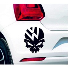Volkswagen Kurukafa Kuru Kafa Sticker Siyah Renk 18CM